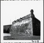 [1960] The southeast bastion of the Castillo de San Marcos with the entrance in the rear left, looking Northwest, ca. 1960