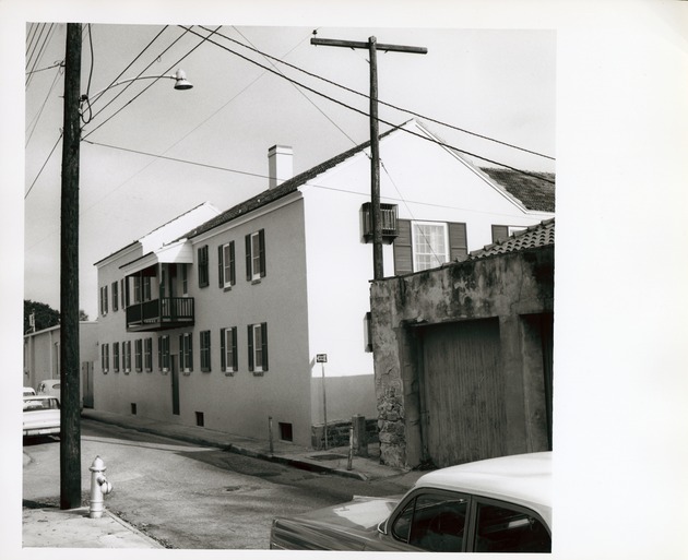[Rear of Monson Motor Lodge from the corner of Charlotte Street and Treasury Street, looking Northeast] - 