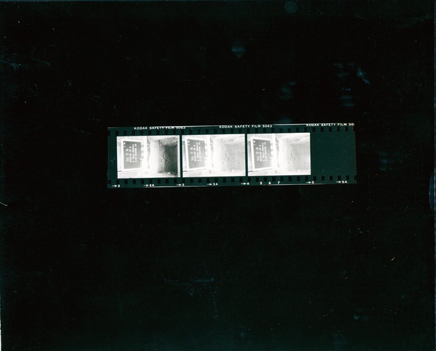 [Negatives of photos number 66, showing the east wall profile, north of feature 23] - 