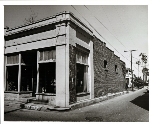 Paffe property at the corner of St. George Street and Cuna Street, looking Northeast, 1962 - 