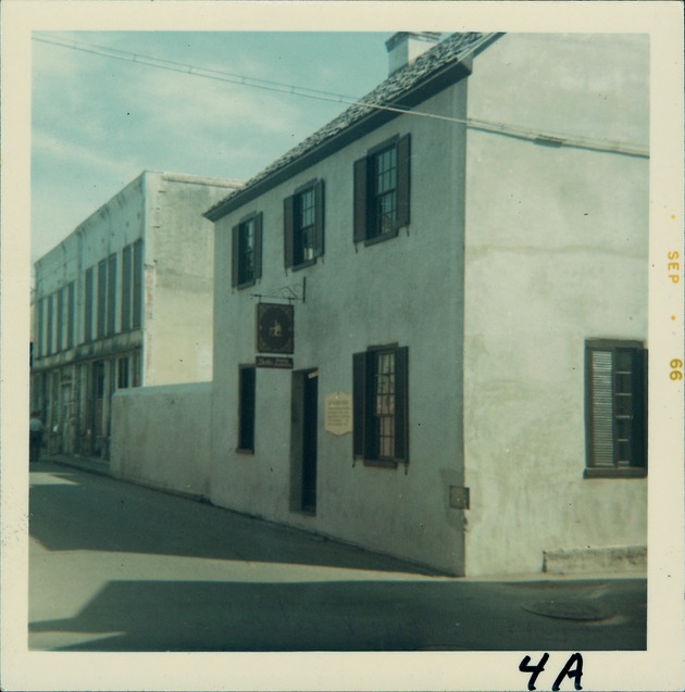 [Oliveros House from the corner of St. George Street and Cuna Street, looking Northeast] - 