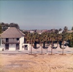 [Pan American Building and Hispanic Garden from opposing lot, looking East]