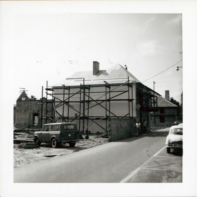 [Construction of Pan American Building from St. George Street, looking Southeast, 1965] - 