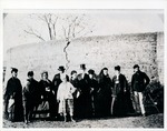 [St. Augustine Alligator Hunt Club in front of Rosario Redoubt, 1870]