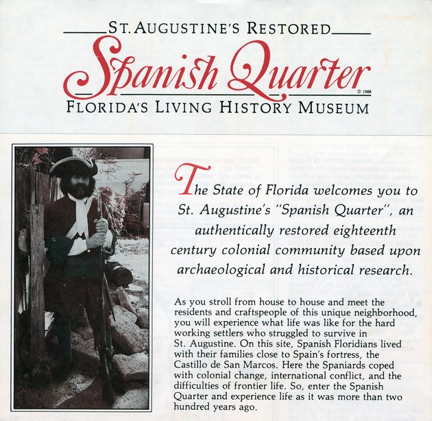 St. Augustine's Restored Spanish Quarter, Florida's Living History Museum - 