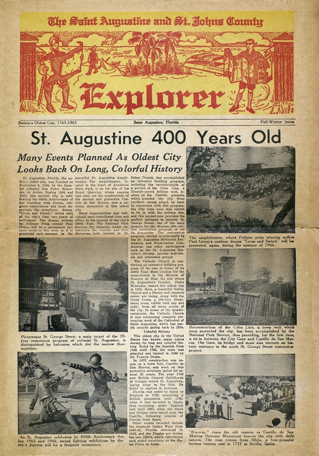 St. Augustine 400 Years Old - 