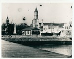 View of the Public Market and the North side of Cathedral Street from the Pier at the Yacht Basin, looking Northwest