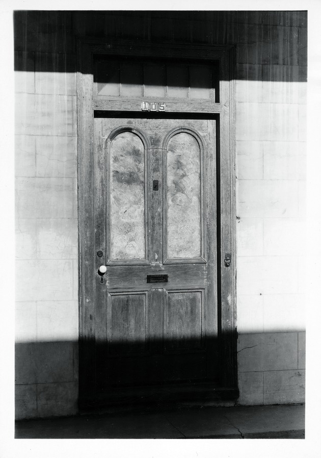 Front Door to the Poujoud-Slater House