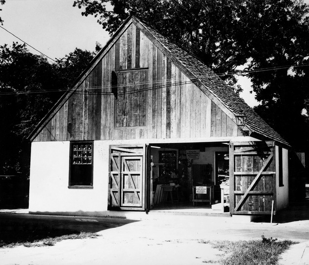Coquina Warehouse from Cuna Street, looking North, 1966