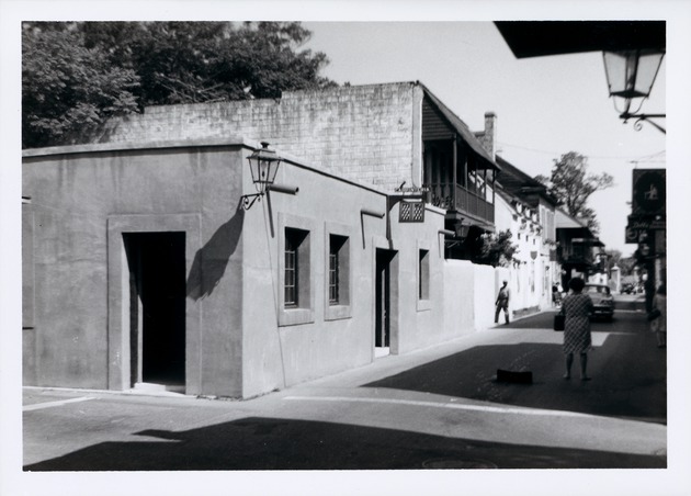 Sanchez de Ortigosa House from the corner of St. George Street and Cuna Street, looking North, 1967