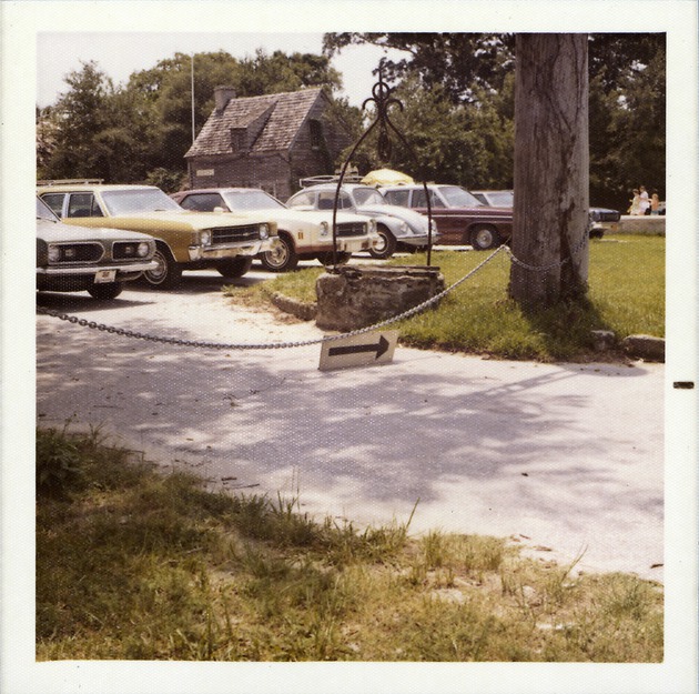 Oldest School House parking lot, looking Southwest