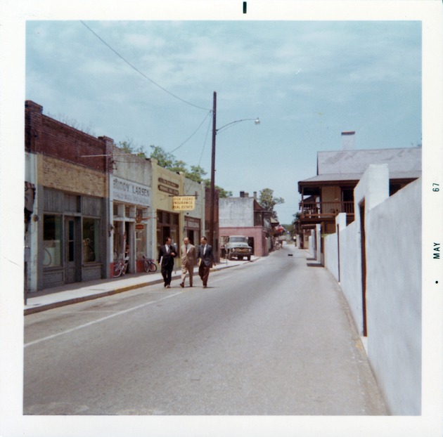 Rogers Edmunds Property prior to demolition from St. George Street, looking North, 1967