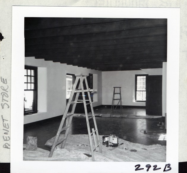 Construction of the Benet Store, first floor interior view, 1967