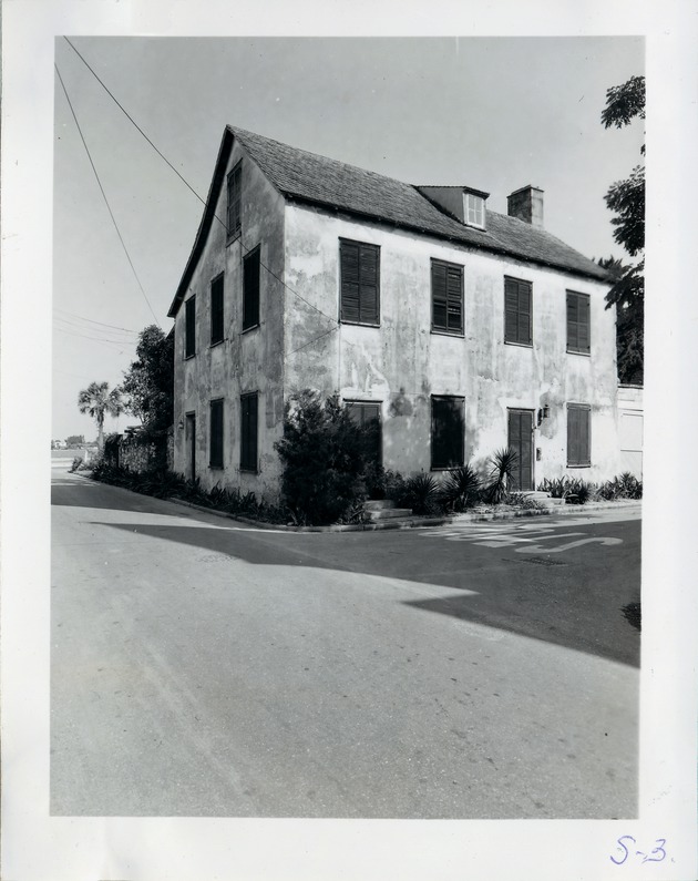 Sanchez House from the corner of Bridge Street and Marine Street, looking Southeast