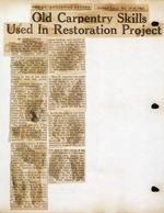 Old Carpentry Skills Used In Restoration Project<br />( 21 issues )