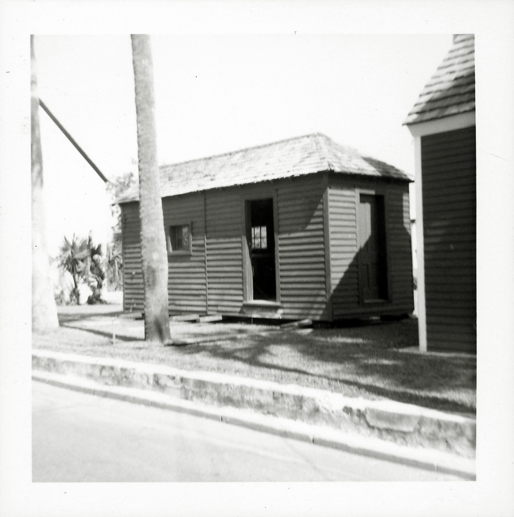 Sims Outbuilding from Cuna Street, looking Northwest, 1967