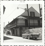 Arrivas House from St. George Street with carriage, looking Southwest, 1963