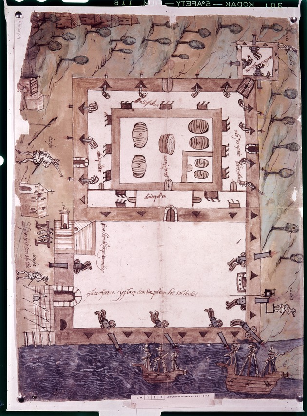 1595 Plan of the fort of San Agustin, Florida
