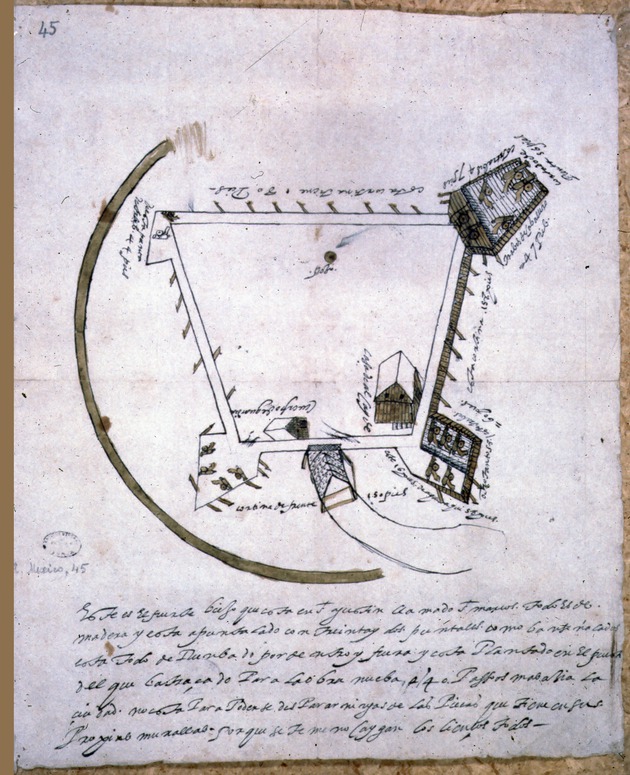 Plan of the old fort in San Agustin, called San Marcos