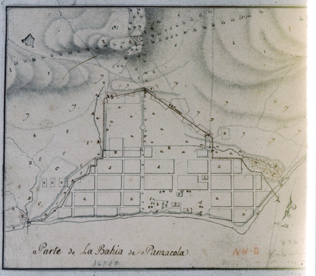 Plan de la Bahia de Pensacola en el Seno Mexicano