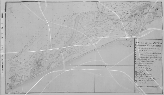 Scetch [sic.] of the City and Environs of St. Augustine - 