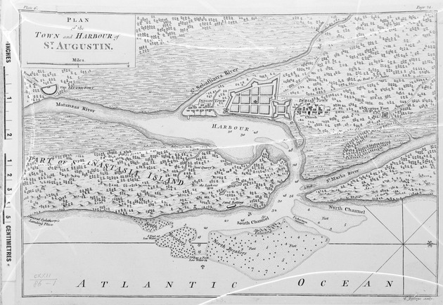 Plan of the Town and Harbour of St. Augustine - 