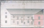 Elevation, view and profile of the plan that was the convent of San Francisco