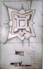 Plano del Castillo de San Marcos en San Agustin de La Florida Oriental, 1817
