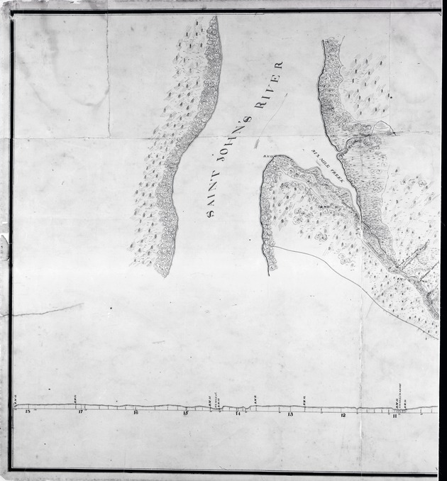 St. Johns River, Six Mile Creek Blowup (Part of Canal Plan) - 