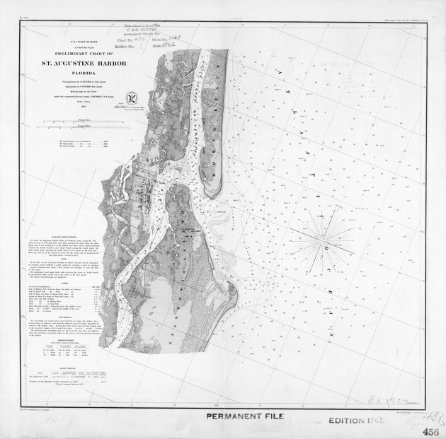 Preliminary Chart of St. Augustine Harbor, ed. #2 - 