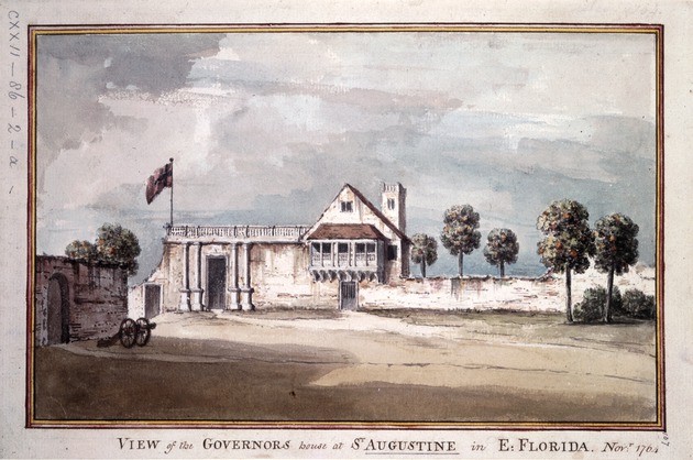 View of the Governors House at St. Augustine in E. Florida