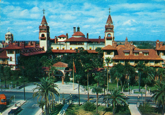 Hotel Ponce de Leon from the roof of the Alcazar, looking North (ca. early 1960s) - 