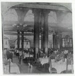 Interior of dining hall of Hotel Ponce de Leon, looking West