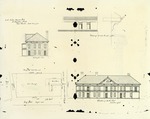 Plans detailing the reconstruction of Government House in 1873