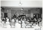 Band playing in the auditorium of Government Hosue, ca. 1967