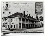 Government House as the Post Office with Charles F. Hopkins, Postmaster, pictured in inset, 1922