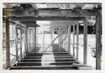 Constructing the Peso de Burgo House, interior framing as seen from the South room, looking North, 1973