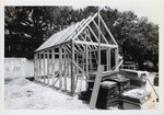 Framing the North outbuilding behind the Peso de Burgo, looking Northeast, 1973