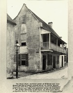 Historic image of the Benet House from the corner of St. George Street and Cuna Street, looking Southeast