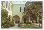 The arched loggias and courtyard of the Peña-Peck House, looking North, 1968