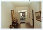 [1968] Peña Peck House interior, first floor hallway looking West, 1968