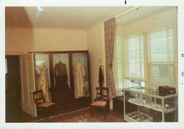 Peña Peck House interior, Room 6 second floor, looking Northwest, 1968