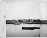 Matanzas Bay, looking toward the basin, public market, and plaza, looking West, ca. 1864