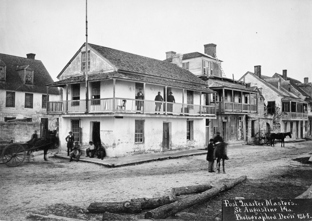 Post Quarter Master's from the Plaza de la Constitucion, looking Southwest, 1864