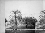 [1870] Half of a stereoview of the Trinity Episcopal Church looking East, ca. 1870