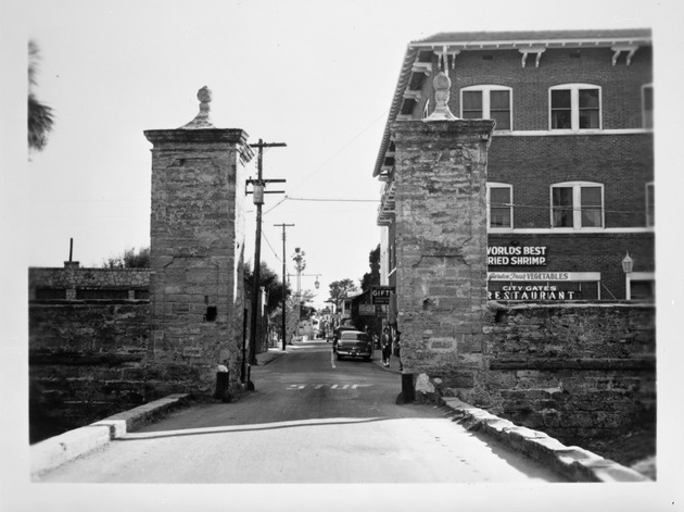 The City Gates and a view down St. George Street, looking South, ca. 1950s