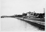St. Augustine's Bayfront as seen from the seawall surrounding the Castillo de San Marcos, looking South, ca. 1950s