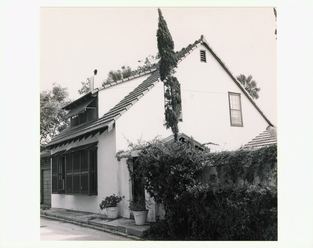 Puello House from Marine Street, looking Northeast, ca. 1970