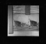 Photograph of a stereoview of the Worth House, looking North down Bay Street, ca. 1890s