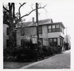 The west wing of the Myers House on Aviles Street as seen from the corner of Cadiz Street and Aviles Street, looking Southeast, 1962
